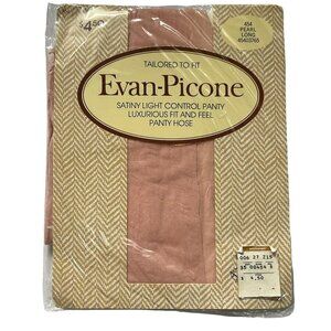 Evan-Picone Luxurious Fit Satin Light Control Panty Hose Pearl Long 45403765